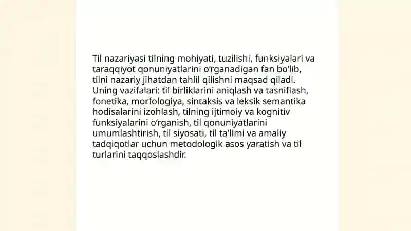 Tilshunoslik nazariyasi fanining asosiy masalalari 3