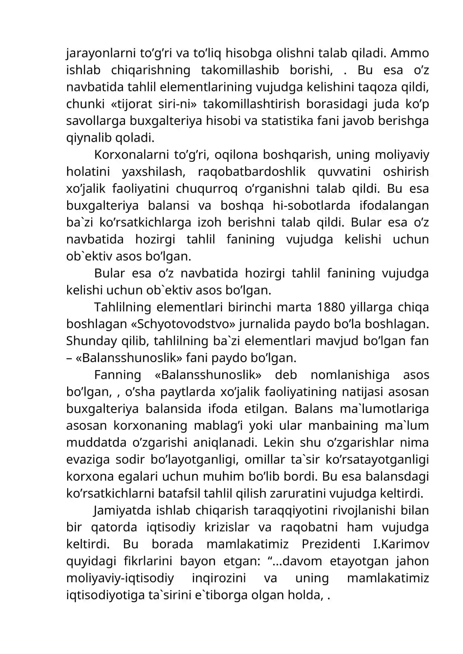 Iqtisodiy tahlilning predmeti, asоsiy vazifalari va printsiplari 3