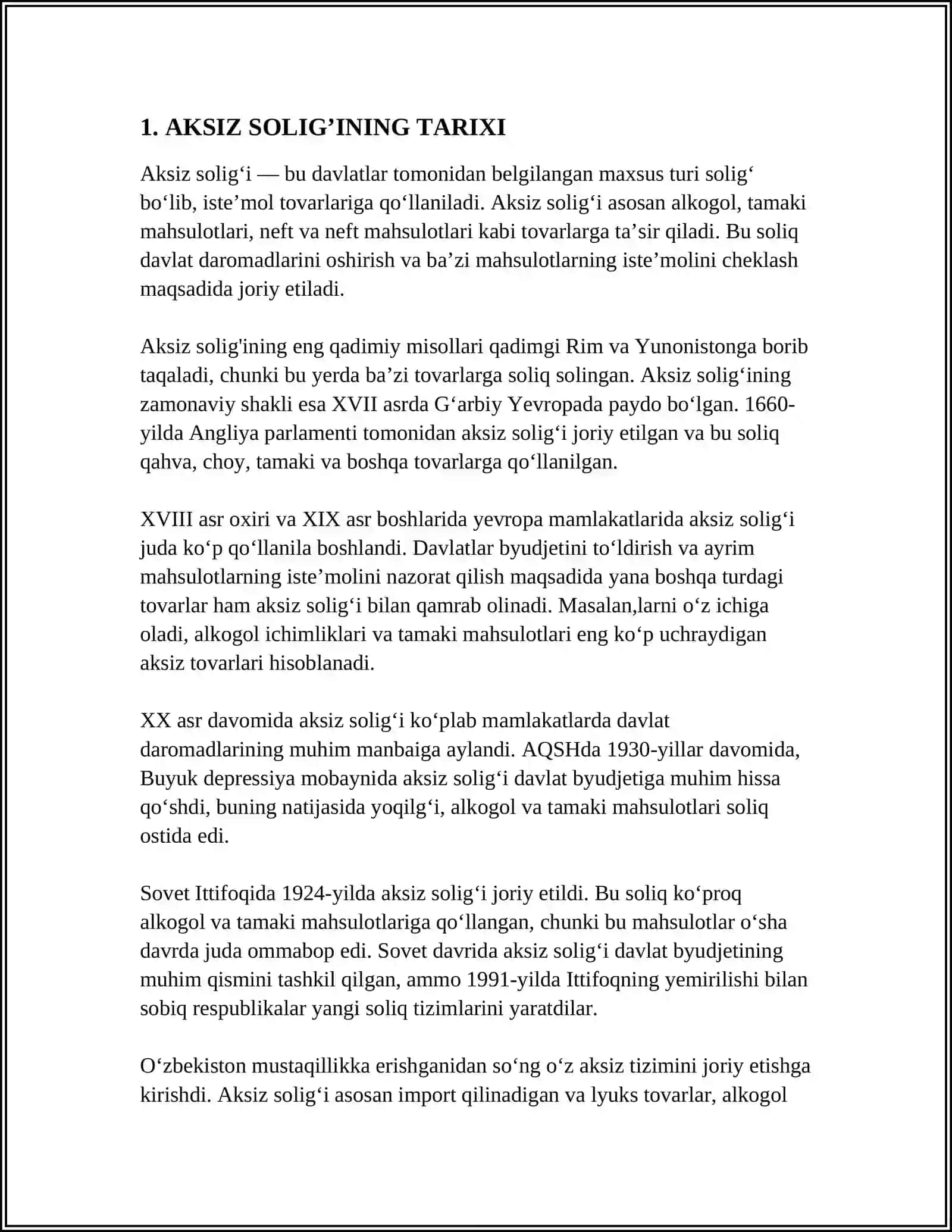 AKSIZ SOLIG’I 3