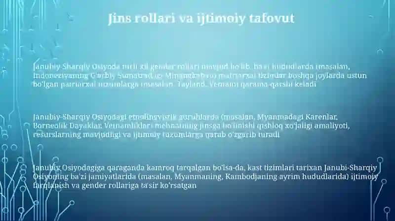 Janubiy sharqiy Osiyo halqlari Etnologiyasi 3