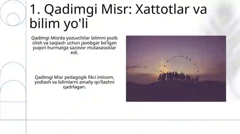 Eng qadimgi davrlarda VII asrgacha taʼlim tarbiya va pedagogik fikrlar 3