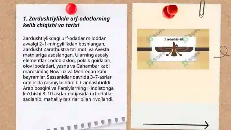 Zardushtiylik taʼlimotida urf-odat, marosimlar, ma'naviy- axloqiy qarashlar 3