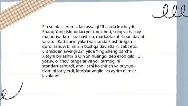 Qadimgi Xitoyda Sin va Xan sulolasi 3