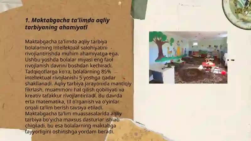 Maktabgacha talimda aqliy tarbiyani tashkil etish 3
