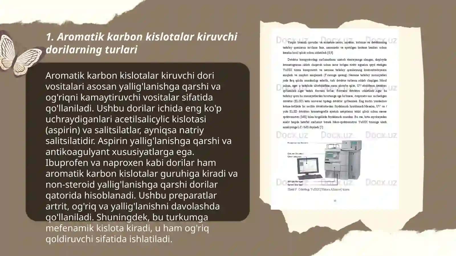 Aromatik karbon kislotalar guruhiga kirgan dori moddalarining sifatini baholashda IQ- spektroskopiya usulining qo'llanilishi 3