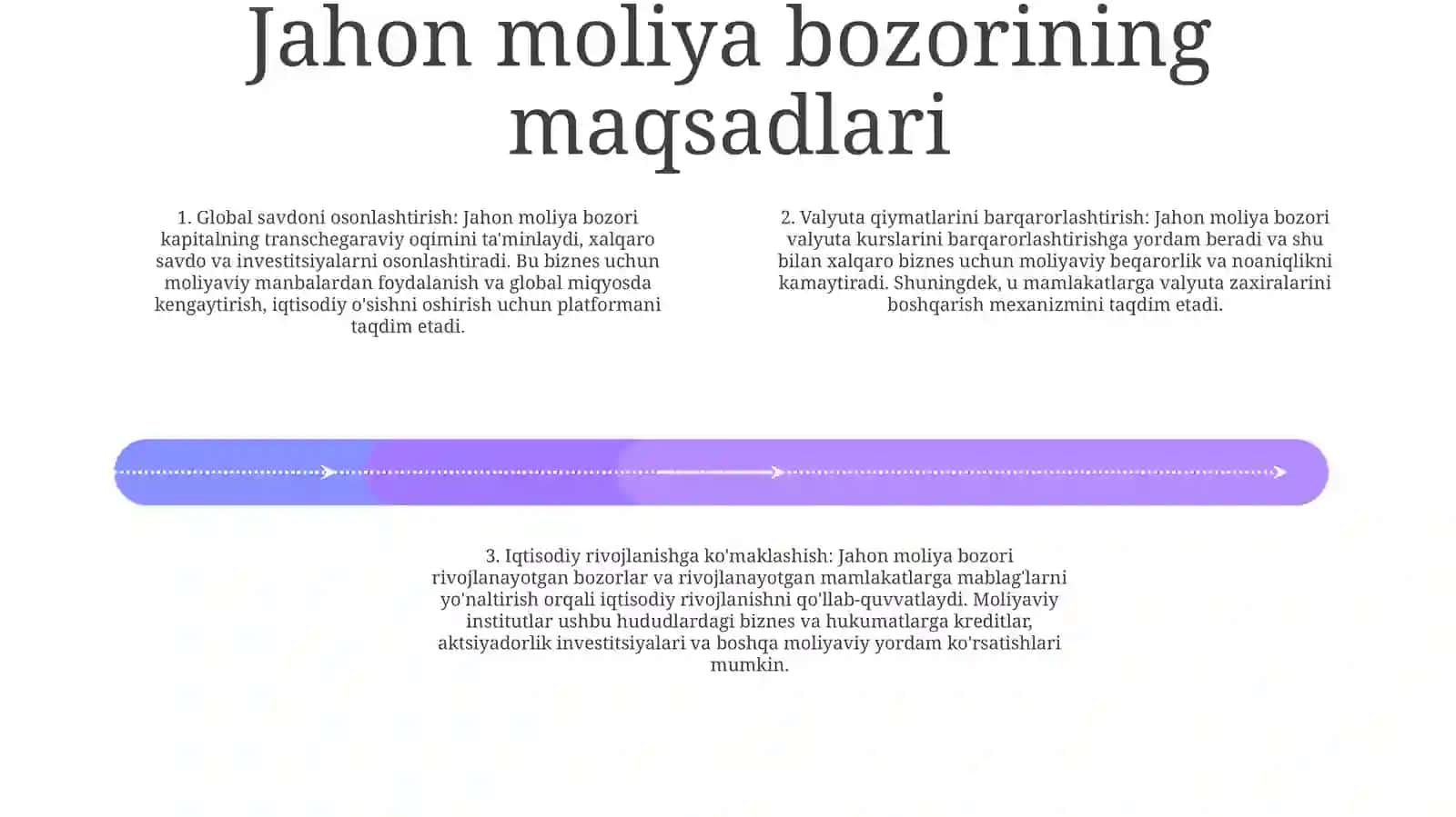 Jahon Iqtisodiyotining Globallashuvi Sharoitida Jahon Moliya Bozori Faoliyati Va Maqsadlari Va Moliyaviy Tartibga Solish Haqida 3