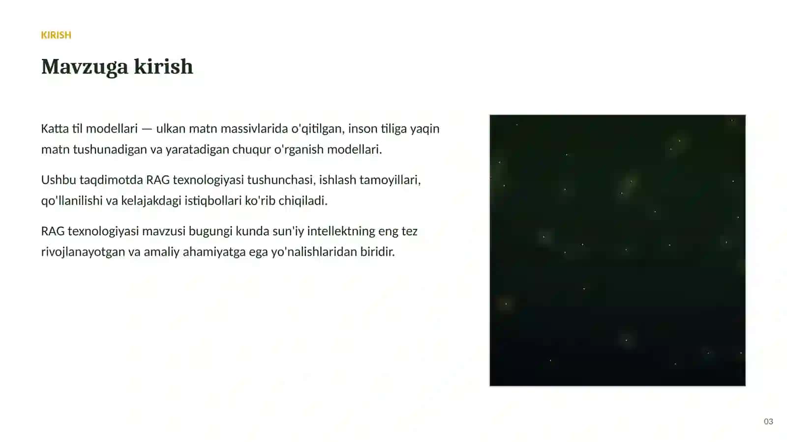 SUN'IY INTELLEKT • KATTA TIL MODELLARI (LLM) 3