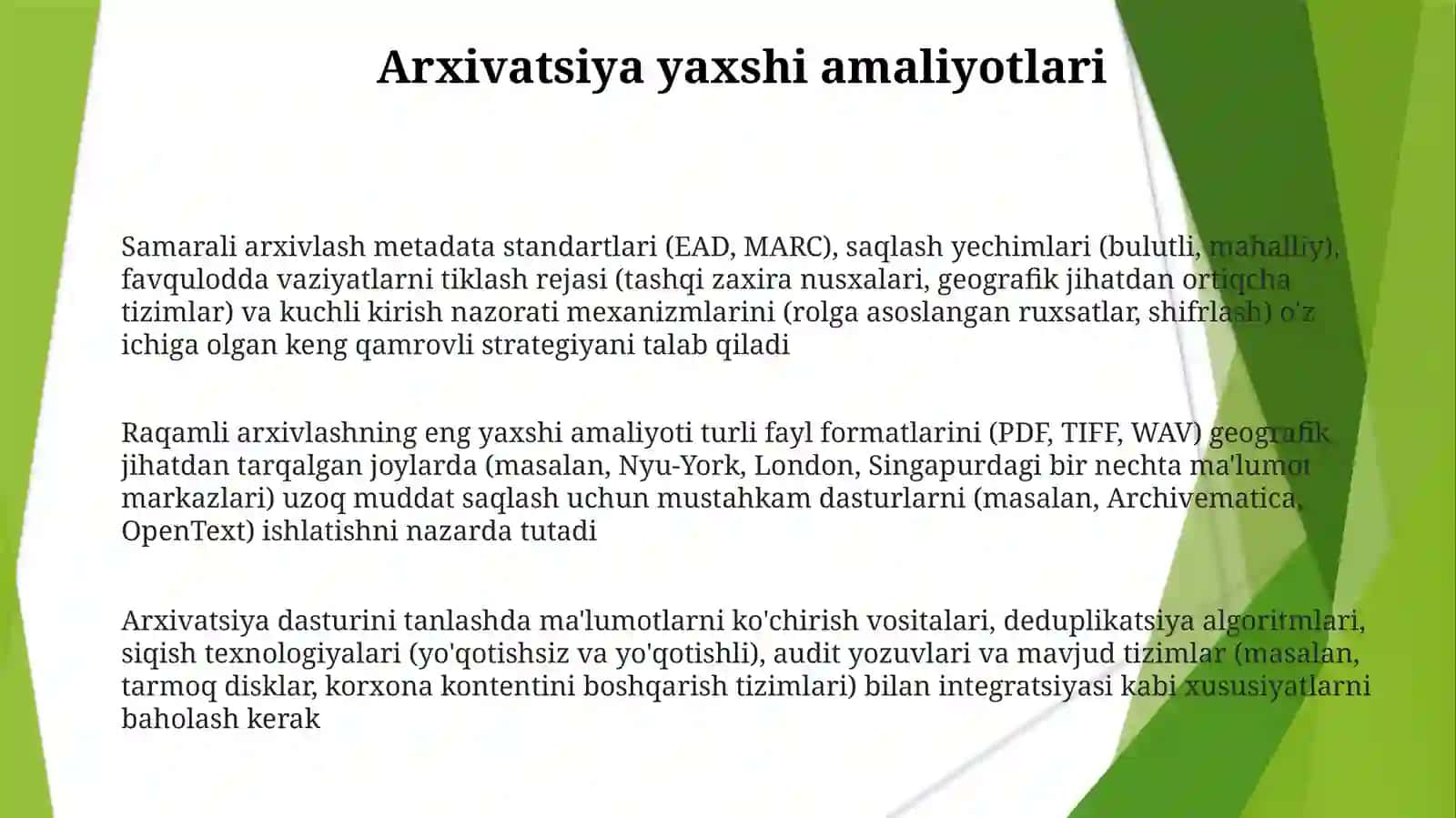 Arxivlashtirishdasturlari:fayllarniarxivlashtirishhaqidaumumiyma'lumot 3