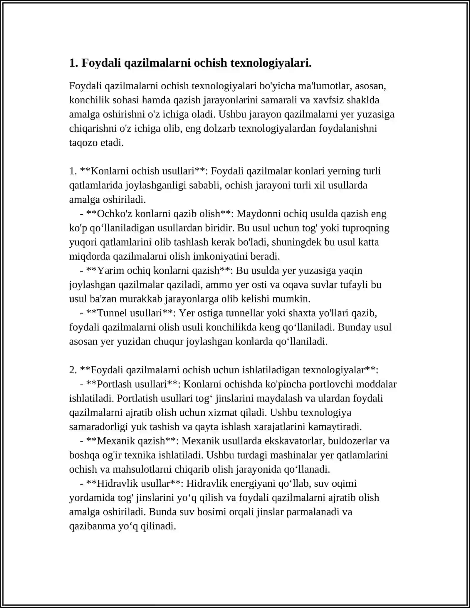 FOYDALI QAZILMA KONLAR 3