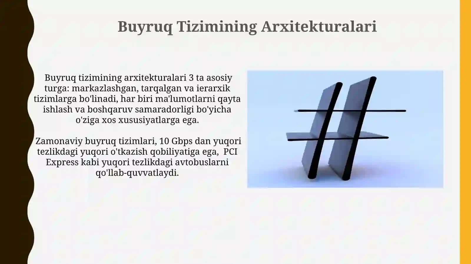 Buyruq Tizimining Arxitekturalari 3