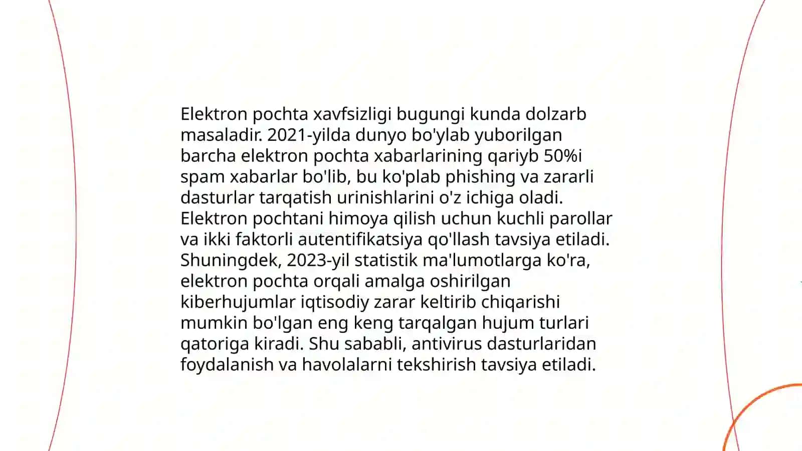 Elektron pochta orqali turli axborotlarni joʻmatish va qabul qilib olish 3