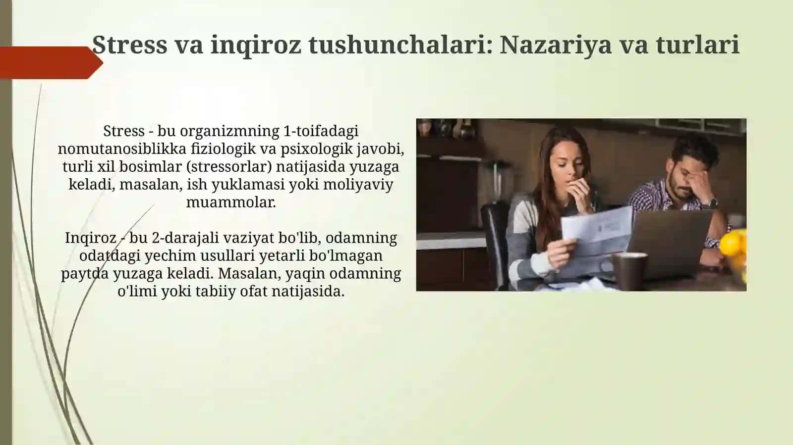 Stress, Inqiroz va Ijtimoiy Qo'llab-quvvatlash Asoslari 3