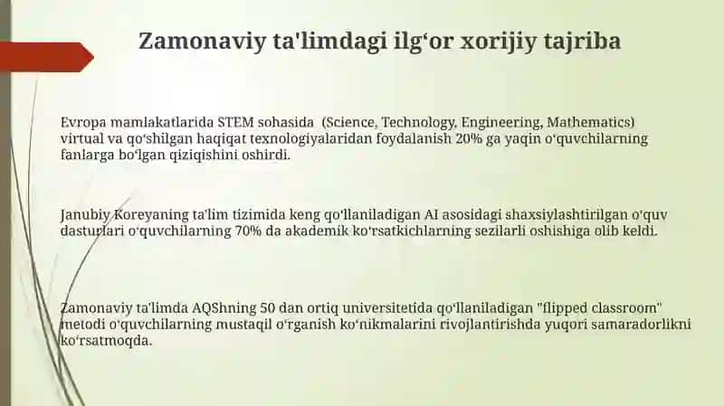 Zamonaviy ta'limdagi ilgʻor xorijiy tajriba 3