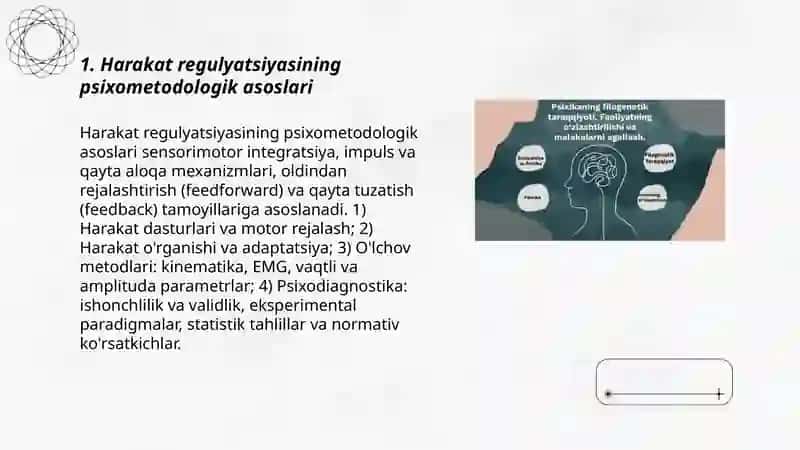 Psixometodika.Harakat regulyatsiyasi 3