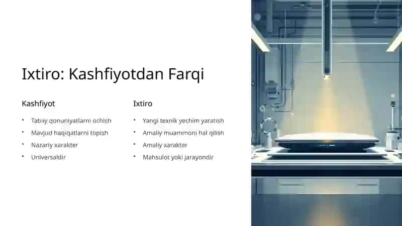 Ilmiy Kashfiyotlar, Ixtirolar va Litsenziyalash 3