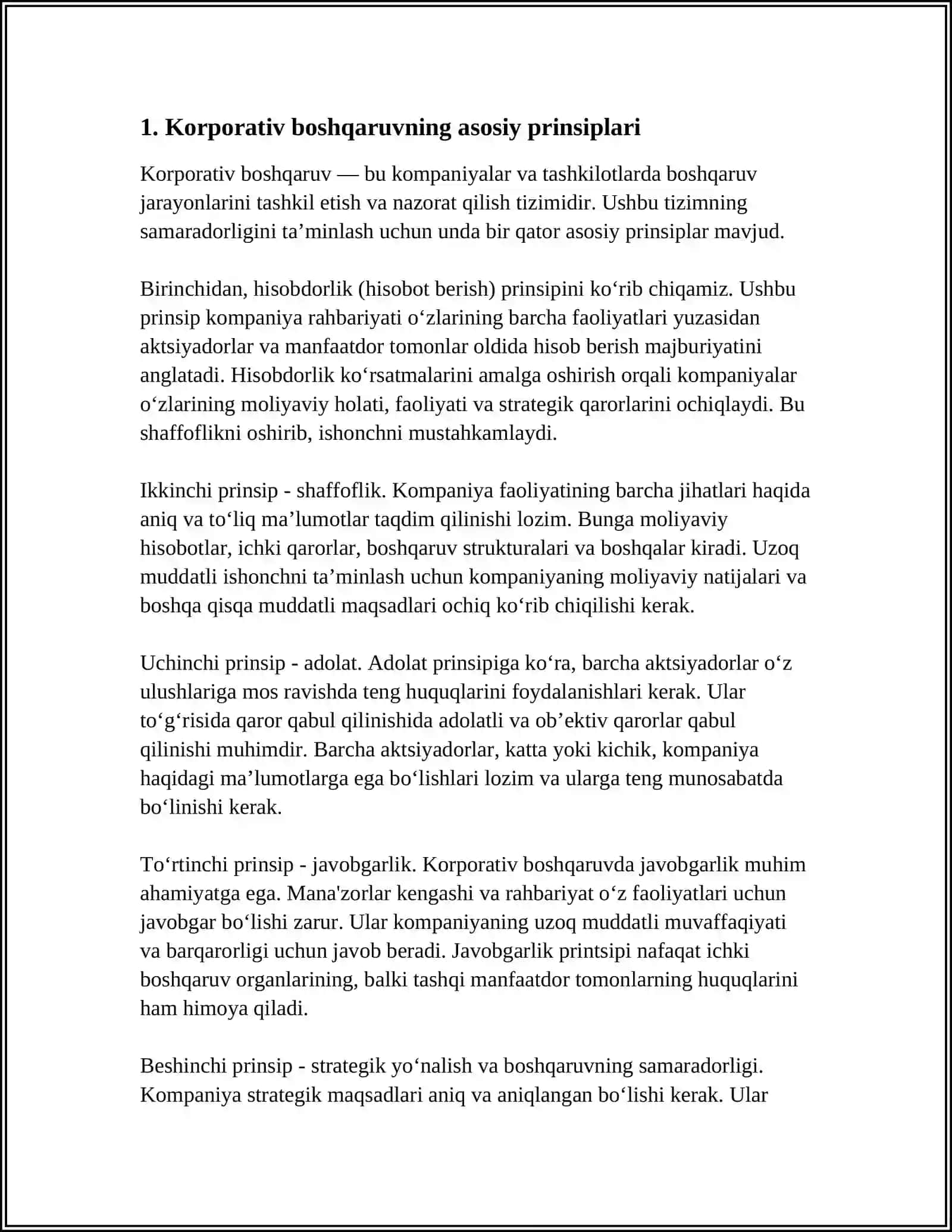 MENEJMENTNING KORPARATIV ASOSLARI 3