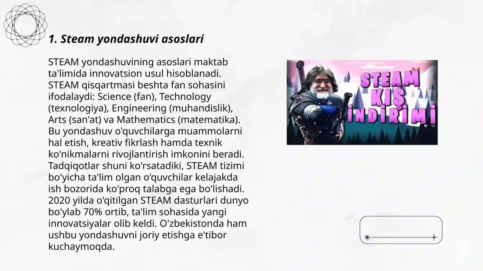 Steam yondashuvi asoslari 3