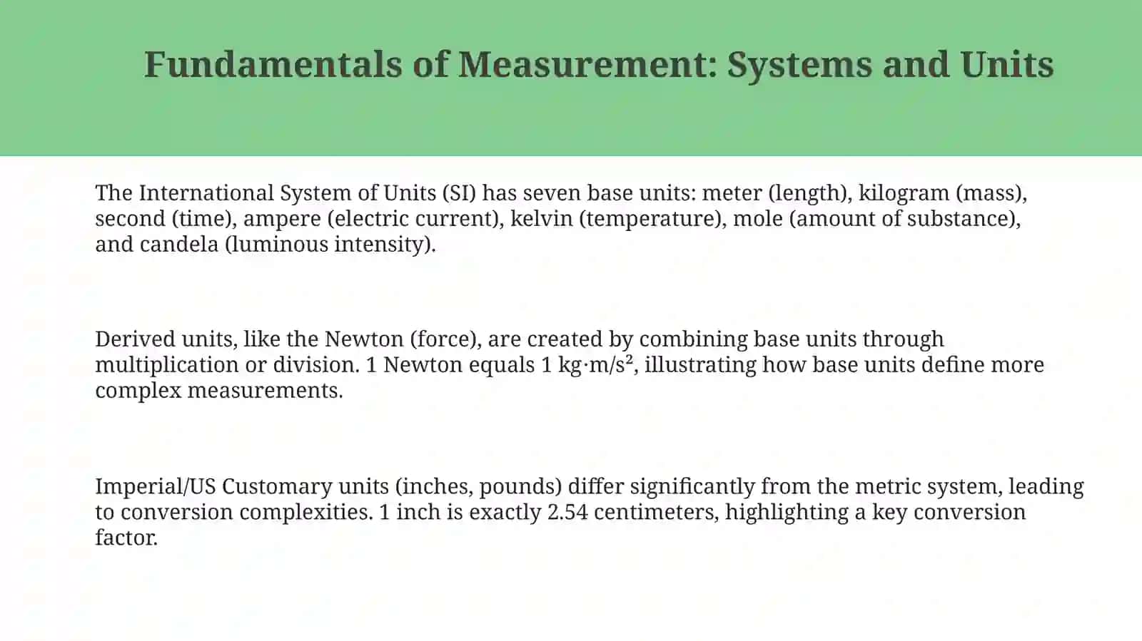 Fundamentals of Measurement Systems 3