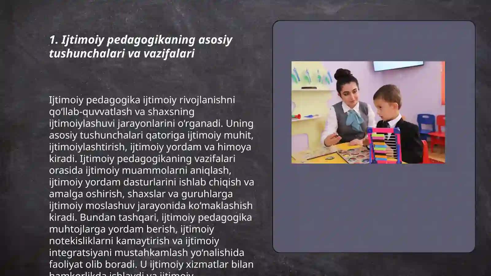 Ijtimoiy pedagogika va pedagogik sotsialogiyaning jamiyat rivojlanishidagi roli 3