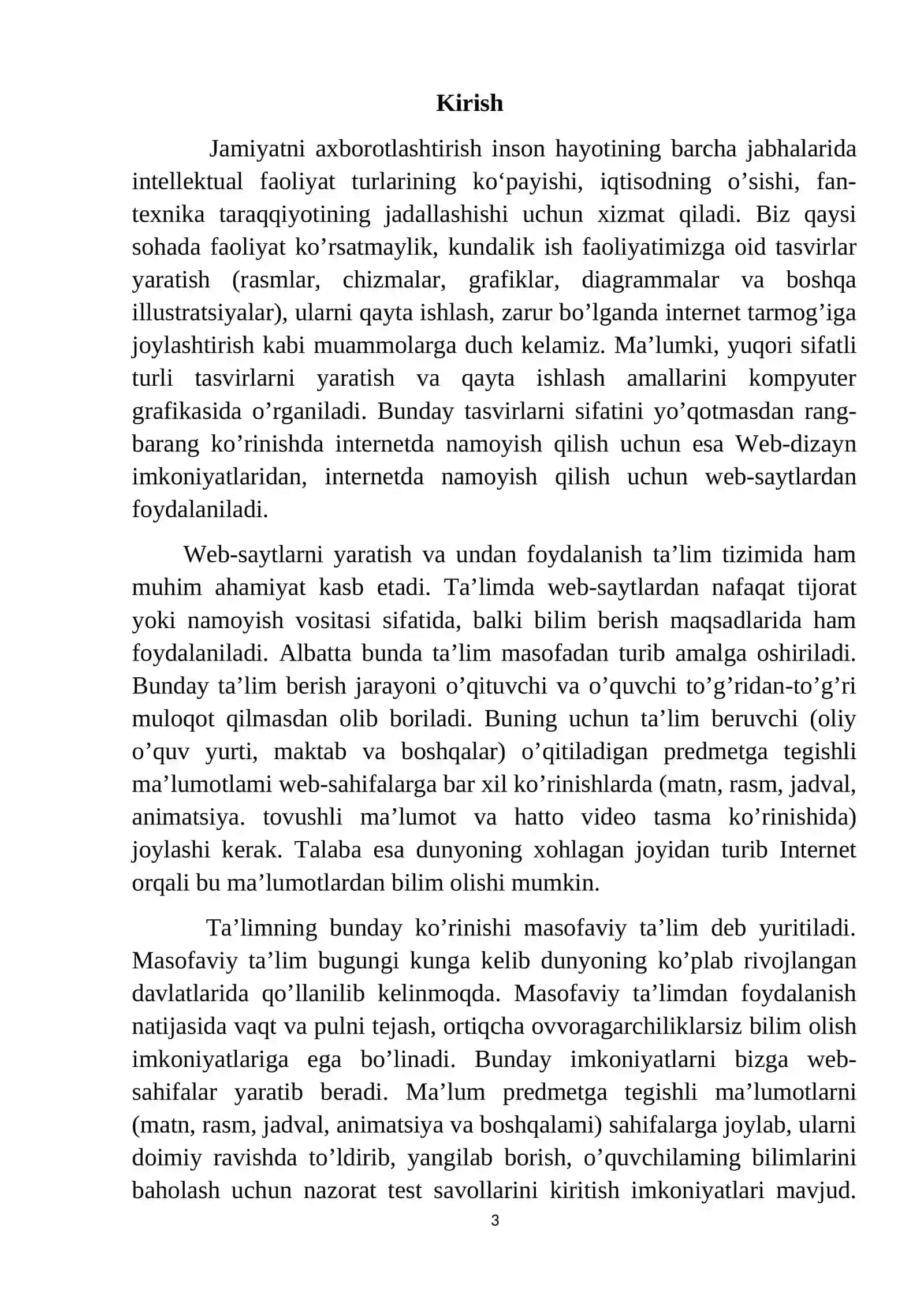Web-dizayn va kompyuter grafikasi haqida mavzusi buyicha tayyor mustaqil ishi 3