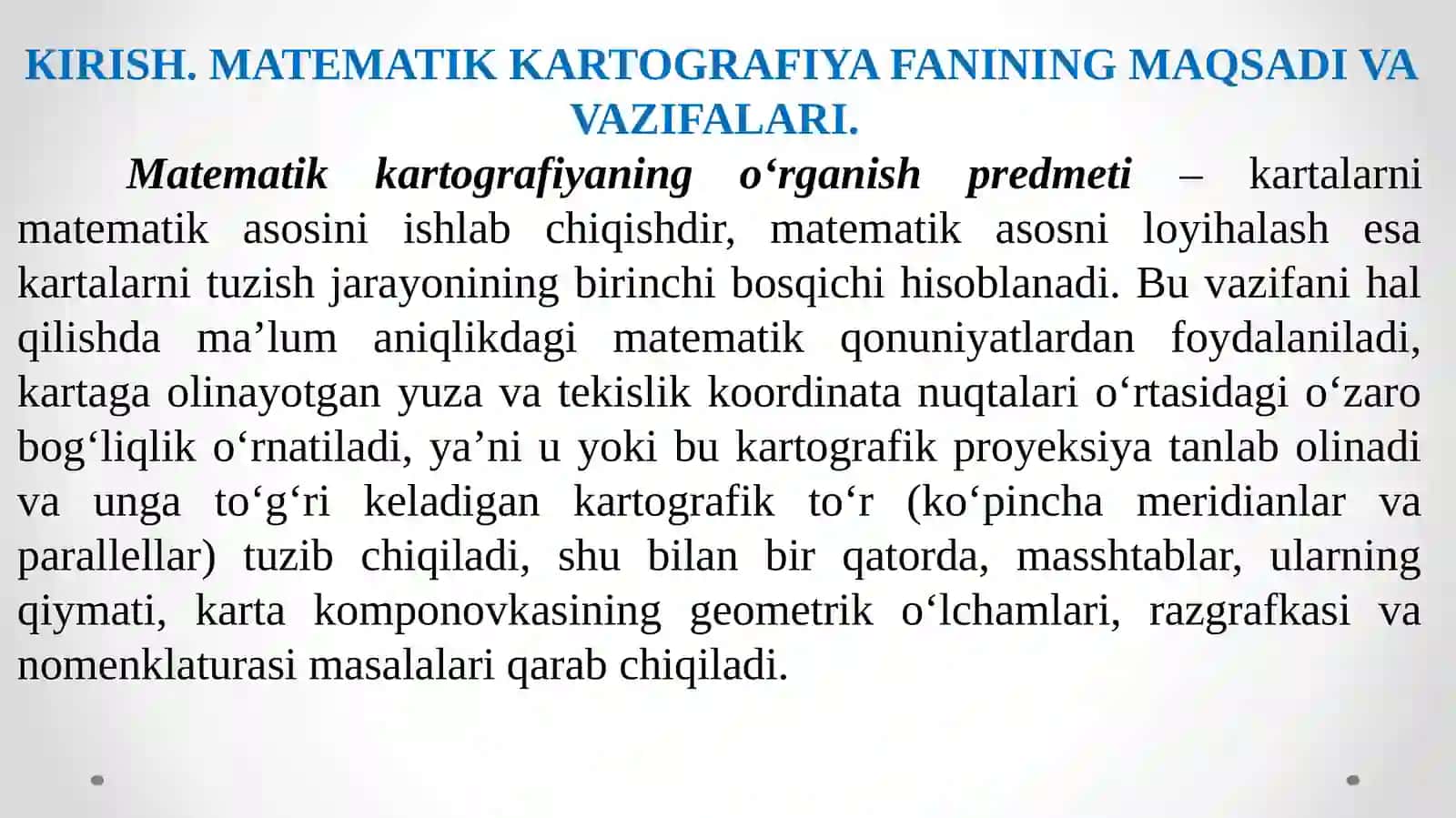 Маtematikkartografiyafani 3