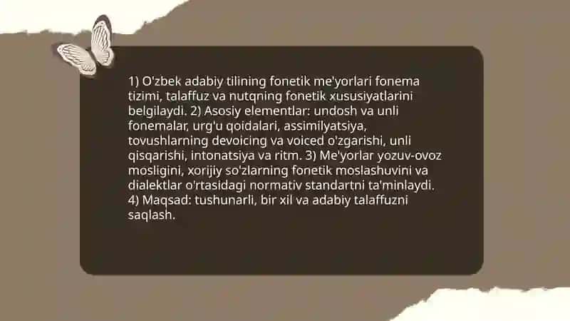 O'zbek adabiy tili me'yorlari 3