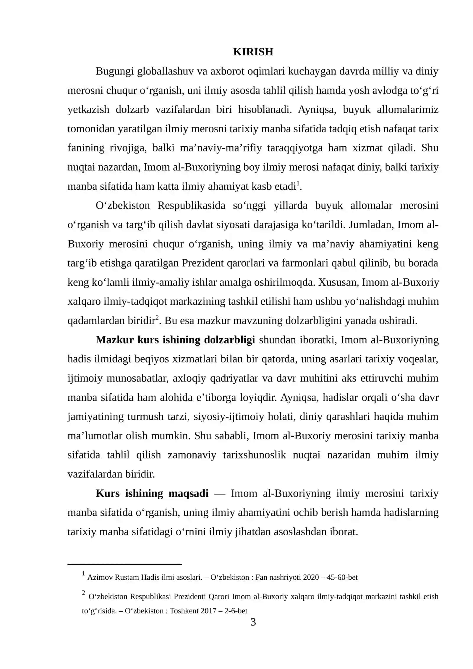 Imom al-Buxoriyning ilmiy merosi tarixiy manba sifatida 3