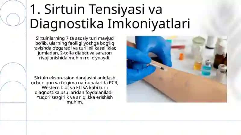 Sirtuinlar Tarangligi va Uni Aniqlashning Tibbiyotdagi Ahamiyati 3