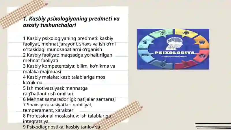 Kasbiy psixologiyaning predmeti va dolzarb vazifalari 3
