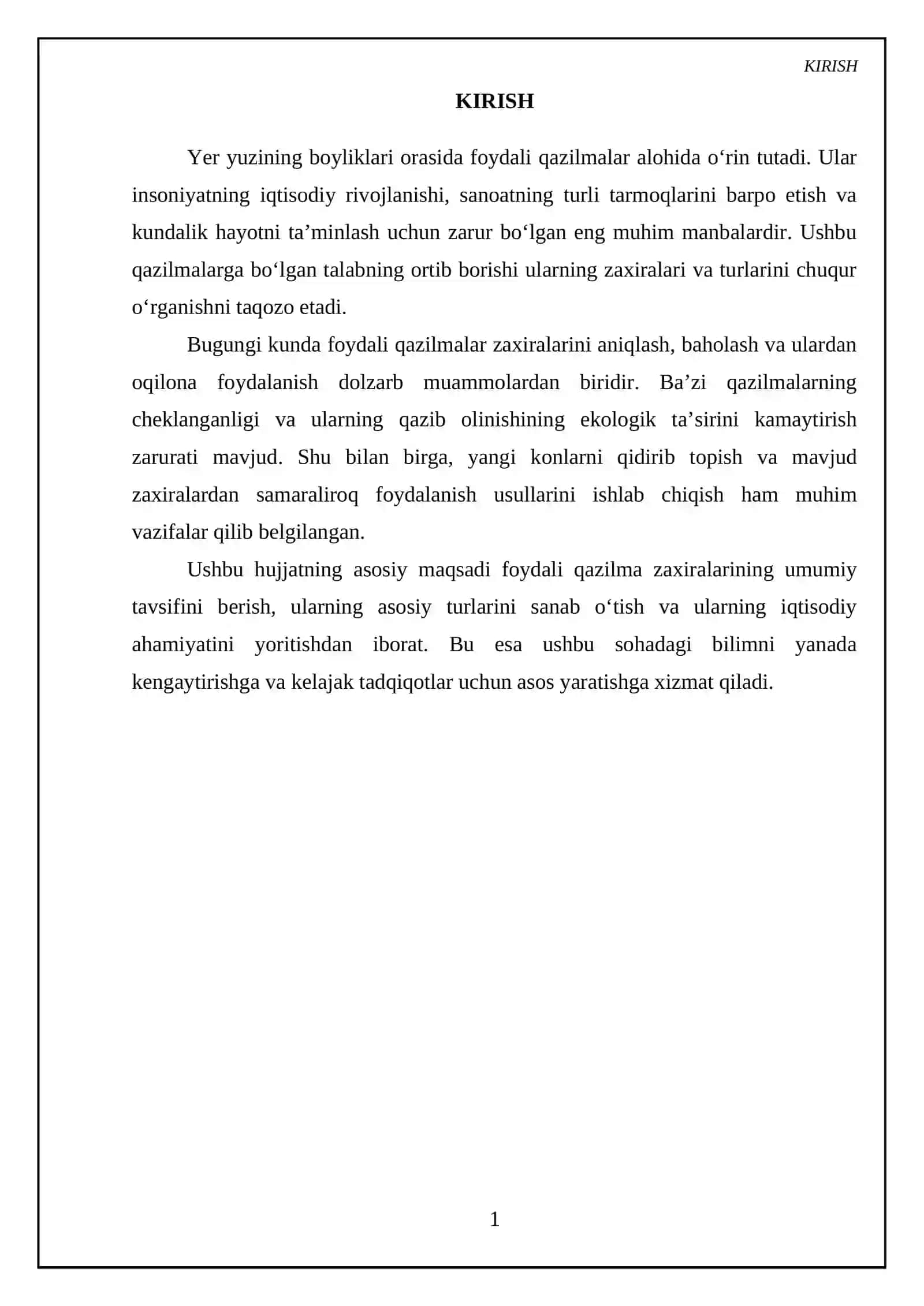 Foydali qazilma zaxiralari va ularning turlari 3
