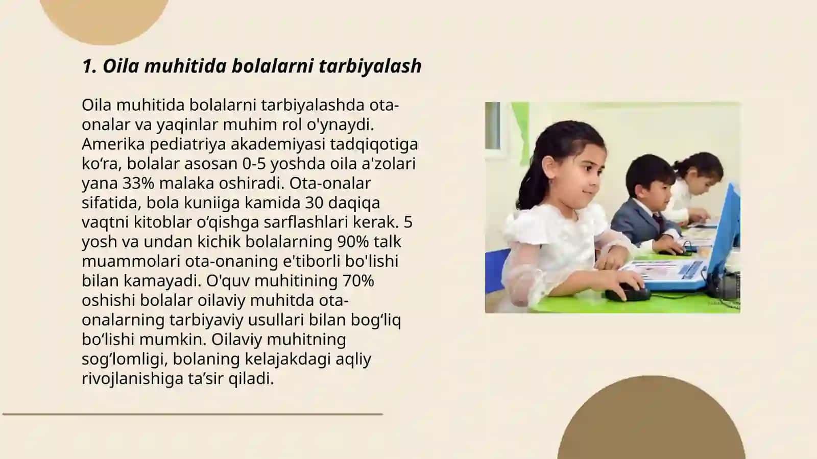 Oilami muhitida bolalarni tarbiyalash 3