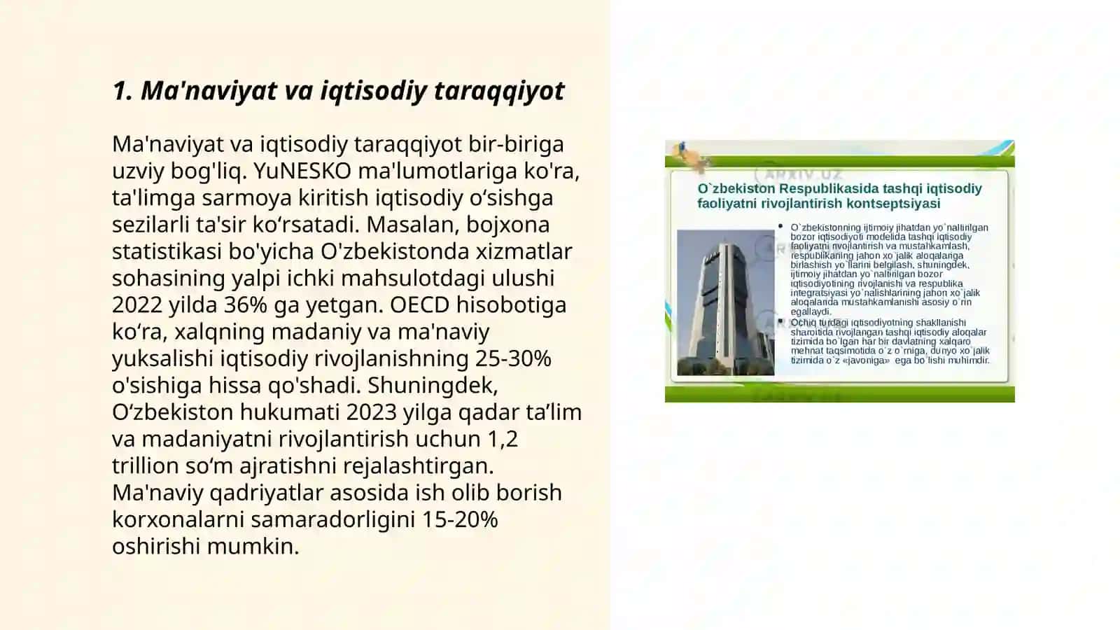 Ma'naviyat va iqtisodiy taraqqiyot 3