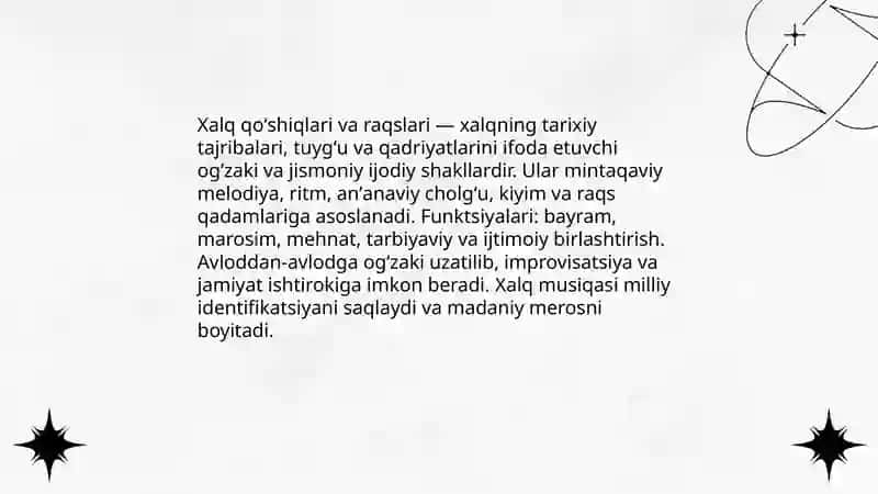 Xalq qoʼshiqlari va raqslari 3