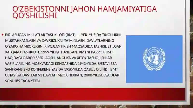 O’zbekistonni jahon  hamjamiyatiga kirib borishi 3
