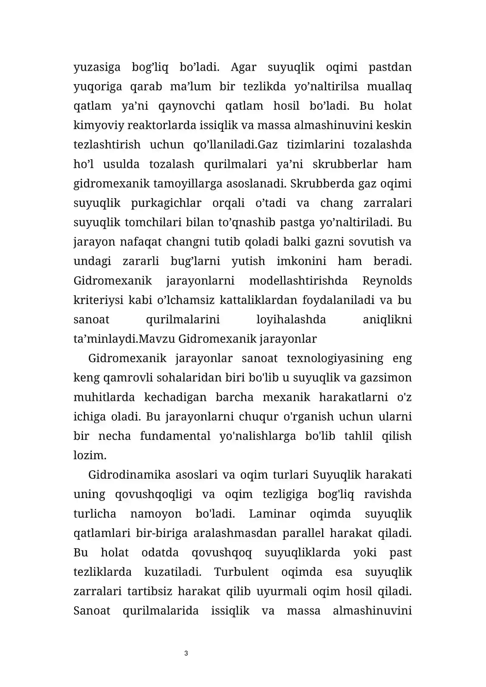 Gidromexanik jarayonlar 3