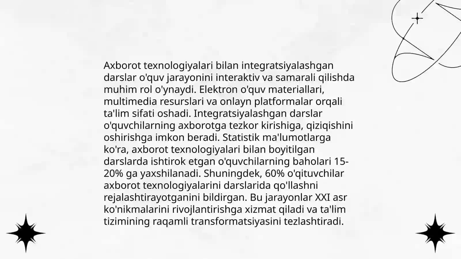 Texnologiya darslarini tashkillashtirish shakllari 3