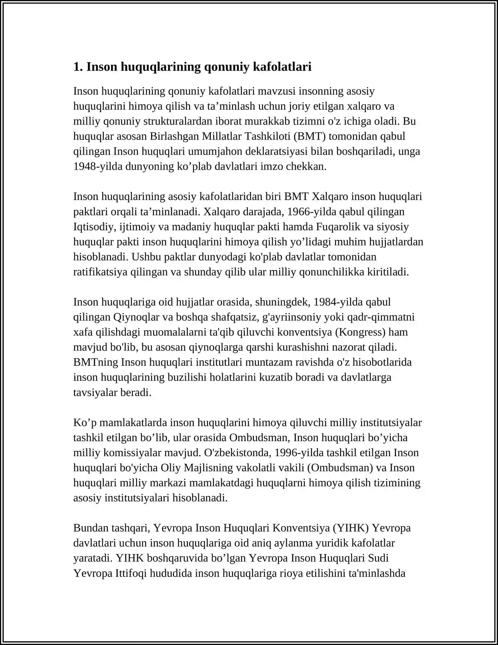 YANGI ÓZBEKISTONDA INSON HAQ-HUQUQLARI VA ERKINLIKLARI KAFOLATINING YARATILISHI 3