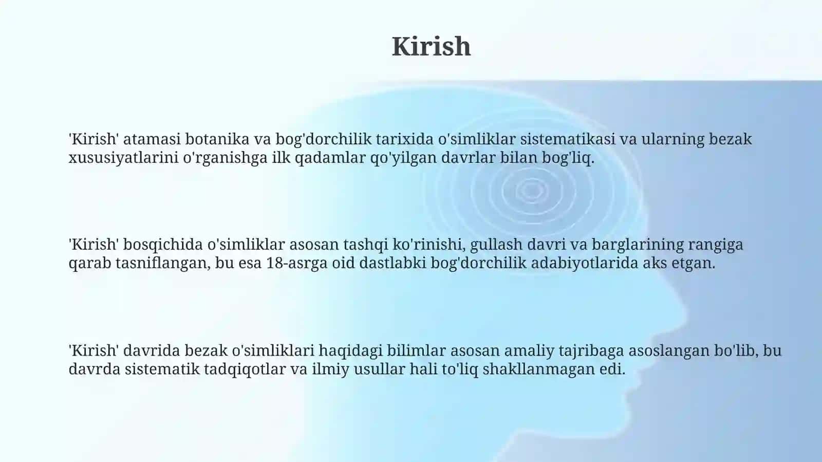 Manzarali o‘simliklar ilmining rivojlanishi tarixi 3