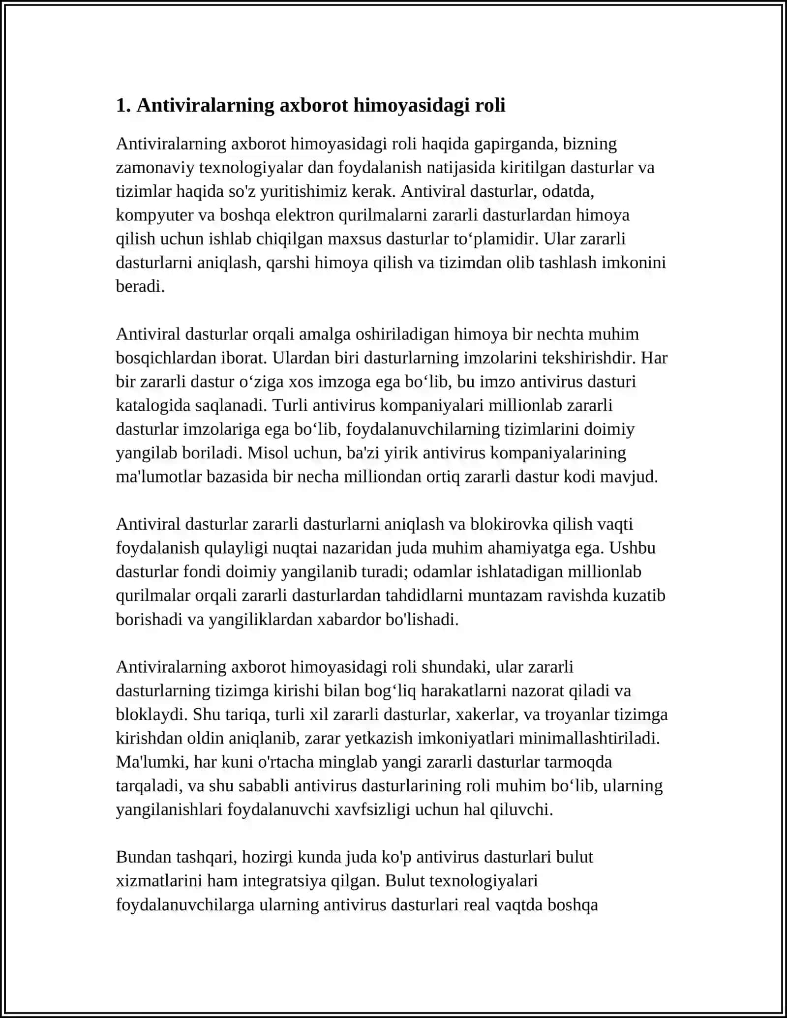 AXBOROTNI FOYDALANUVCHANLIGINI TA’MINLASH 3