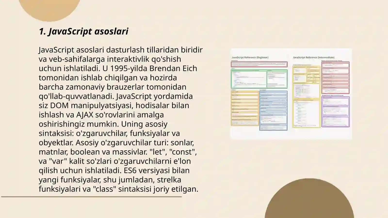 JavaScript tili haqida tushuncha 3