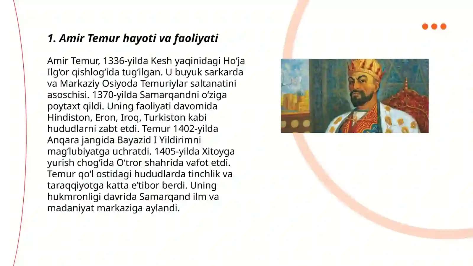Amir Temur hayoti va faoliyati 3