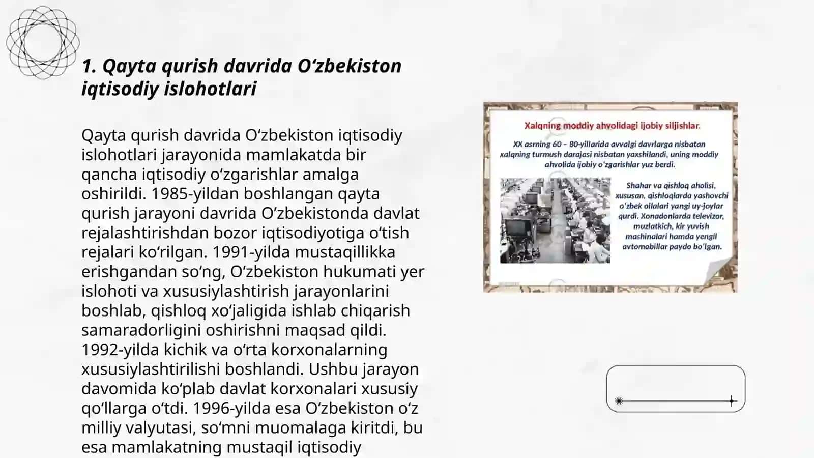 Qayta qurish yillarida O‘zbekistondagi ijtimoiy-siyosiy vaziyat 3