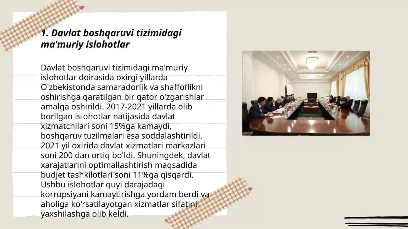 Davlat boshqaruvi tizimidagi ma'muriy islohotlar 3