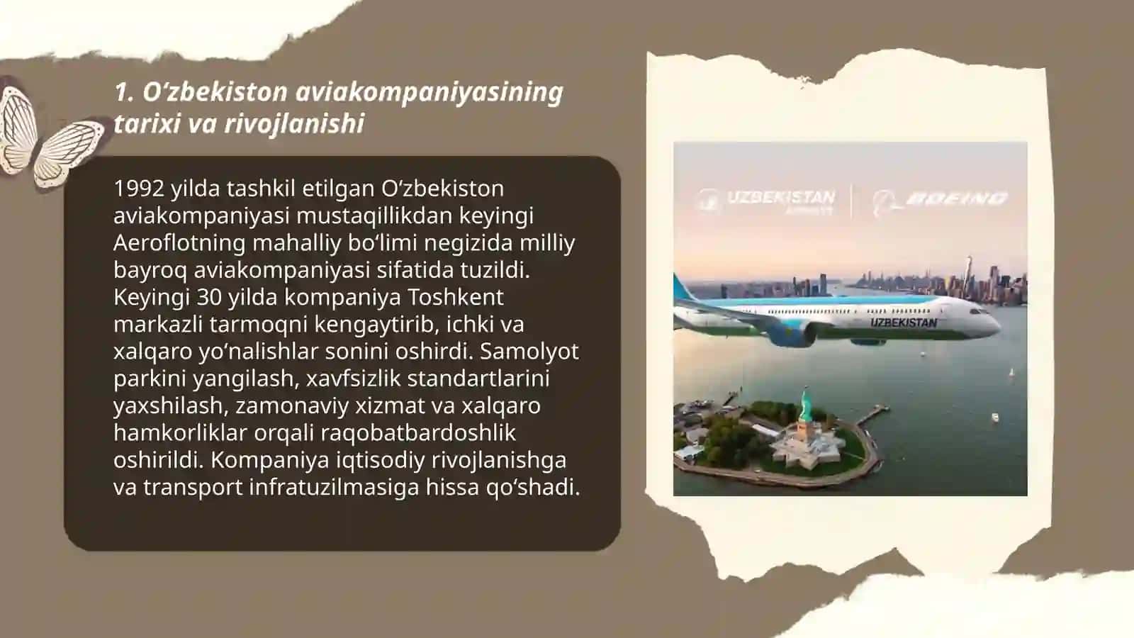 Oʻzbekiston aviakompaniyasi Tarixi va Rivojlanishi 3