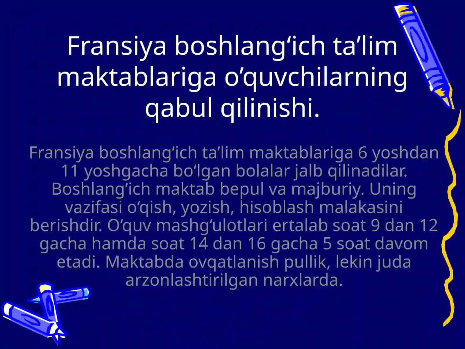 Fransiyada ta’lim tizimi 3