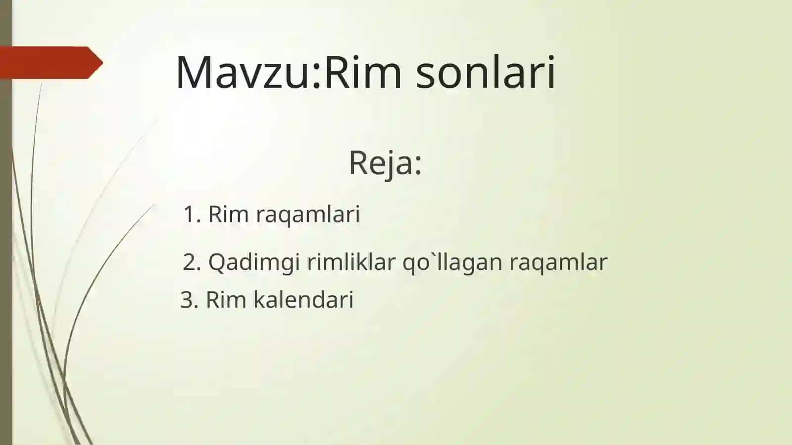 Rim sonlari 3