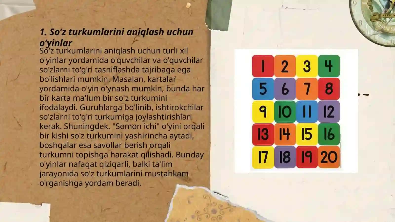 So’z turkumini o’rganishda grammatik o’yinlardan foydalanish 3