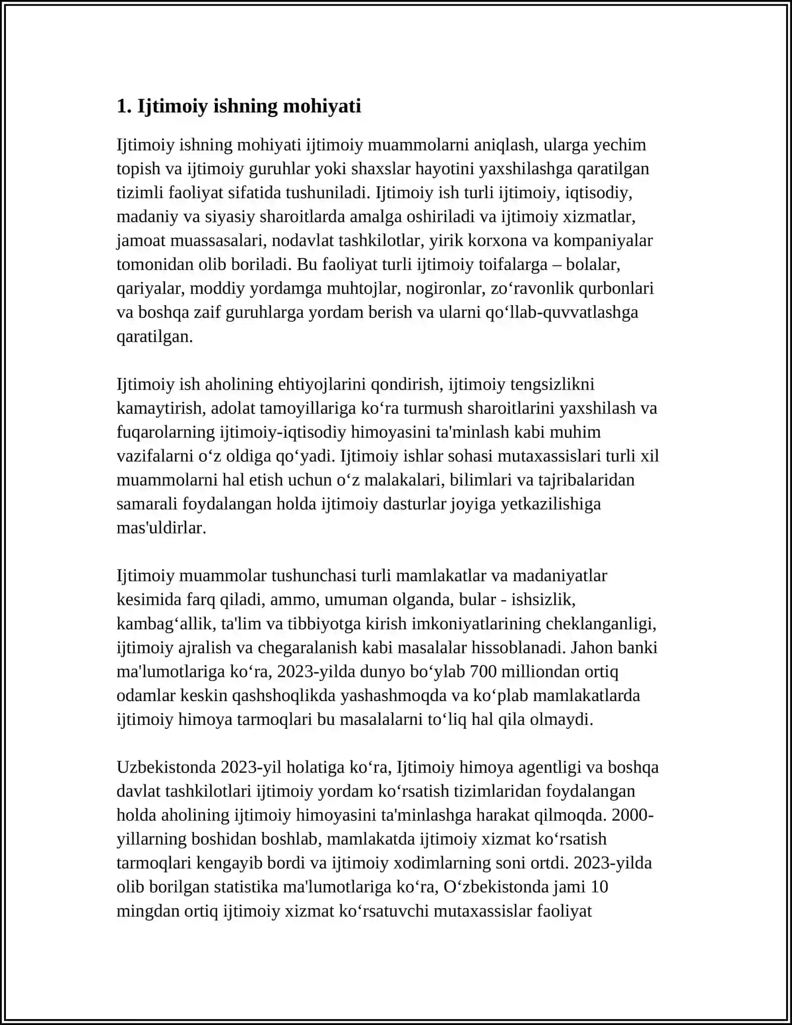 IJTMOIY ISHNING VAZIFALARI VA TAMOYILLARI 3