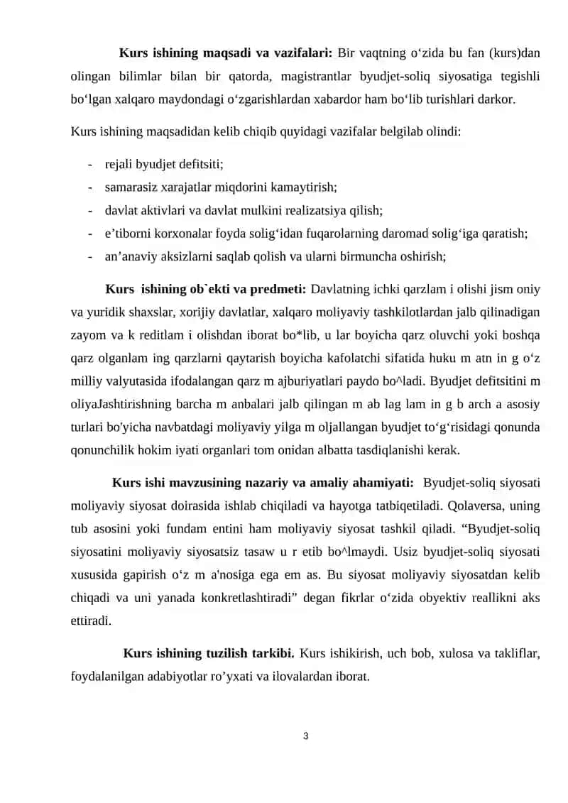 Byudjet-soliq siyosati barqarorligini ta’minlash yo’nalishlari 3