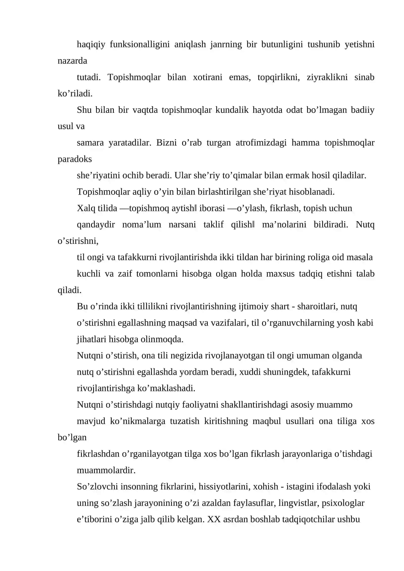 Sinfdan tashqari ishlarda grammatik oʻyinlar topishmoqlardan foydalanish mazmuni 3
